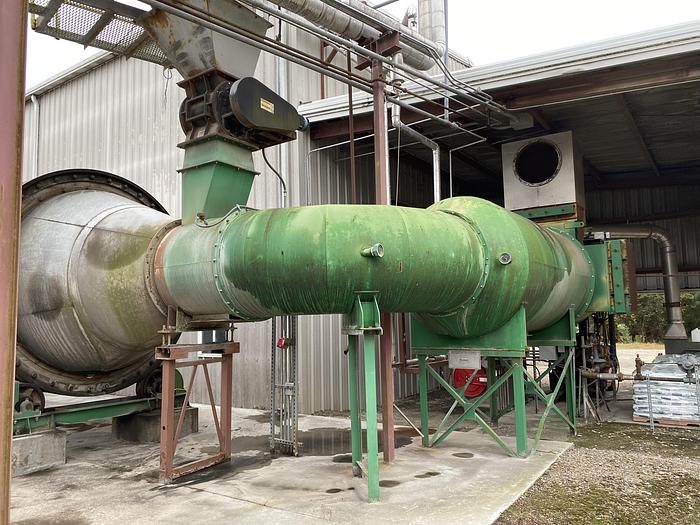 Used Used Duske Model SPD-8000 Carbon Steel Rotary Dryer System