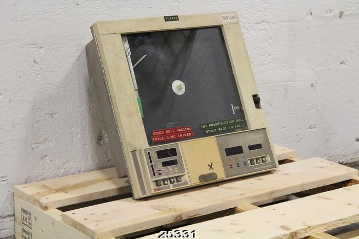 Used Taylor Instrument FULSCOPE Combustion  Engineering Taylor Fulscope Er/C Chart Recorder, Two Loops Digital Display #25331