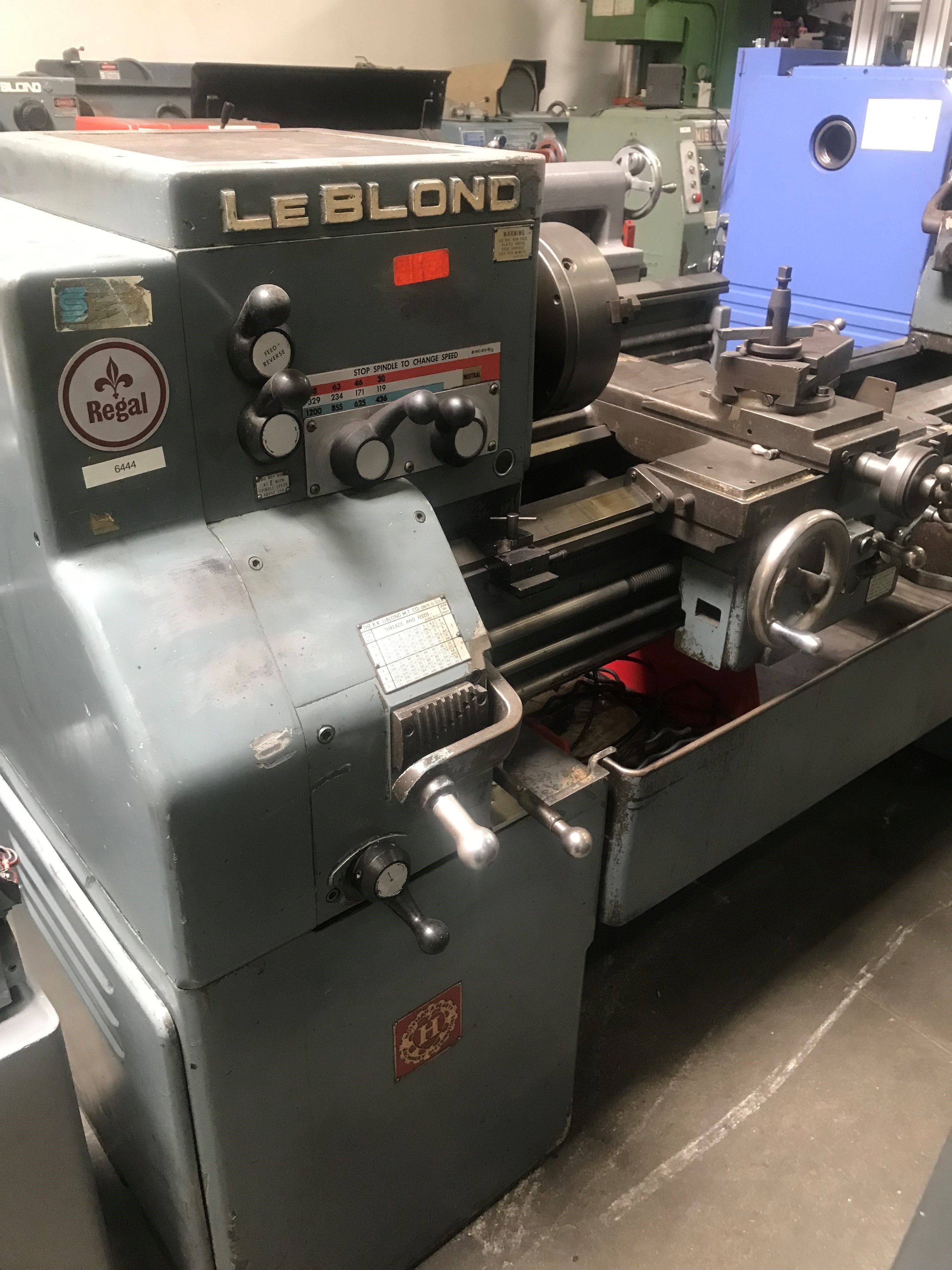 Used Sold Leblond Regal 4C Engine Lathe 15" x 42" 6444 1 at Wheeler