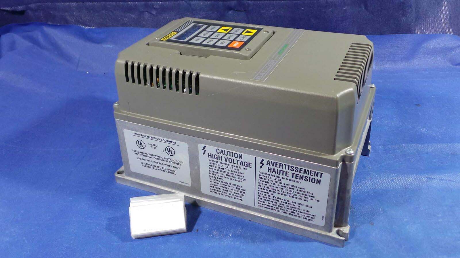 Used Baldor DZ18H201-E Controller, DZ18H201-E / Vector Drive / 230v / 3 HP / 50~60Hz /