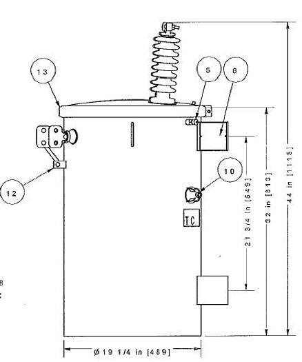 Used 2011 HD Supply Utilities 50 kVA Single Phase Pole Mounted Transformer
