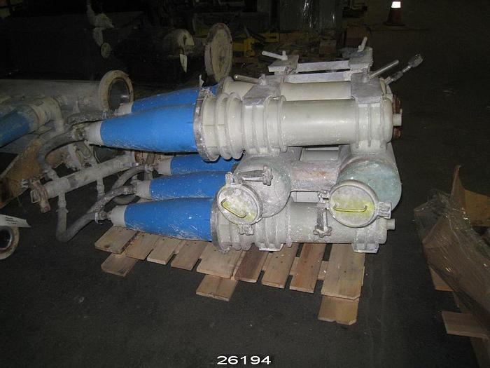 Used Celleco 350 Low Density Cleaner Bank, 8 Cleaners Capacity With 6 Cleaners Installed #26194