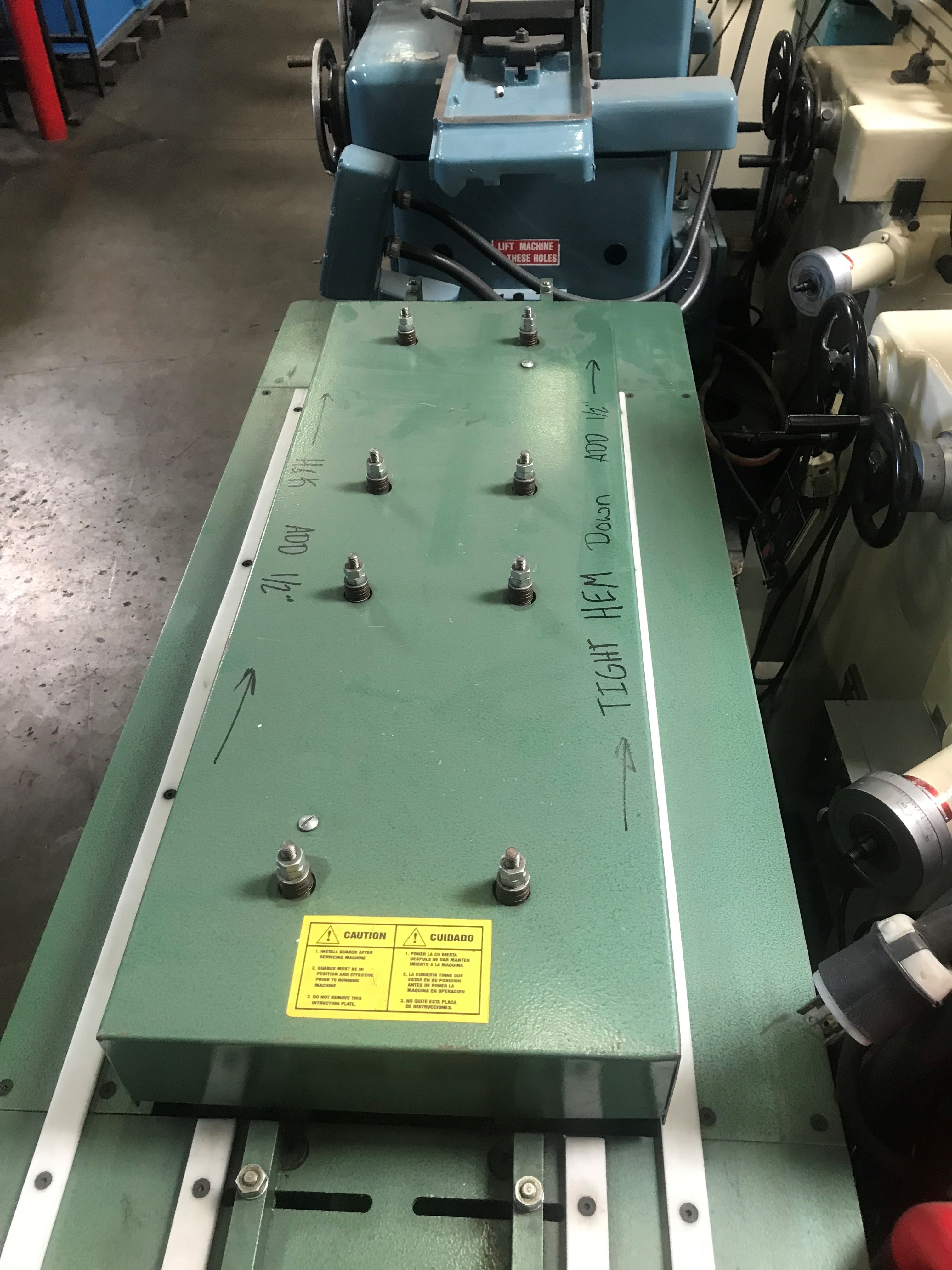 Used Sold Tin Knocker Hem & Kick Roll Former 20 26 Ga. 6416 1 at