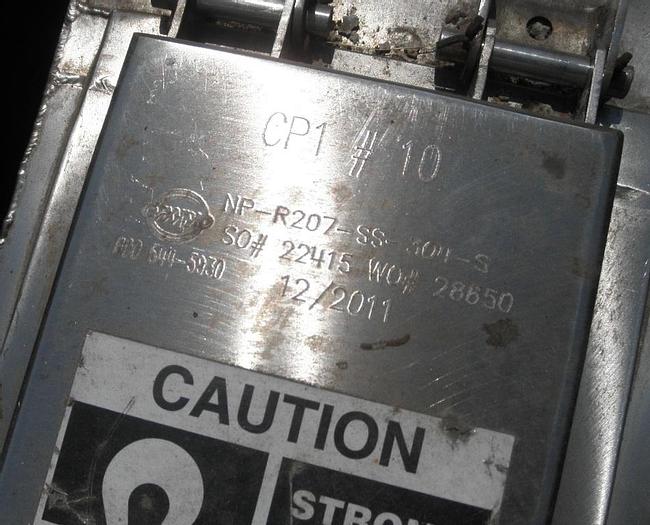 Used Separator, Magnetic, Pneumatic, 6", S/st, Eriez, Pipe #S741275