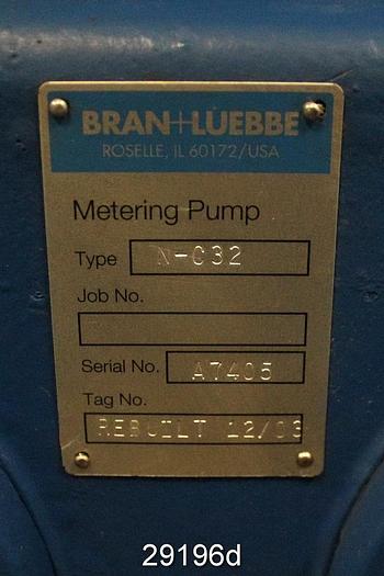 Refurbished Bran & Luebbe N-032 Metering Pump #29196