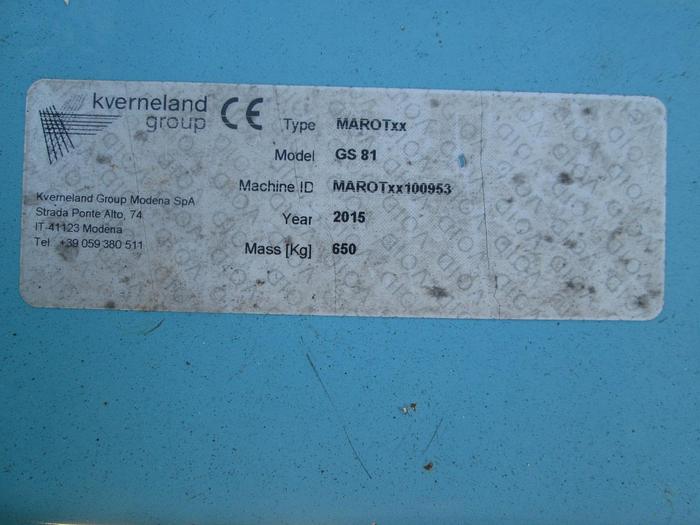 Used 80" Maletti 3 Point Tiller