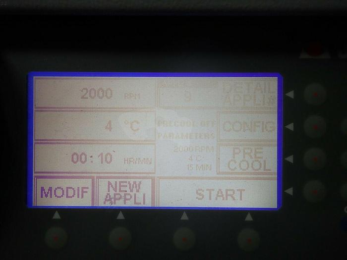 Used Jouan MR 23i Refrigerated Centrifuge with MTM 6.4 Swinging Bucket Rotor