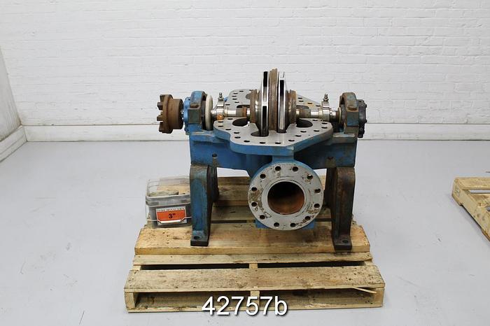 Used Goulds 3316 6x8x17 Two-Stage Split Case Pump, CF8M Casing #42757