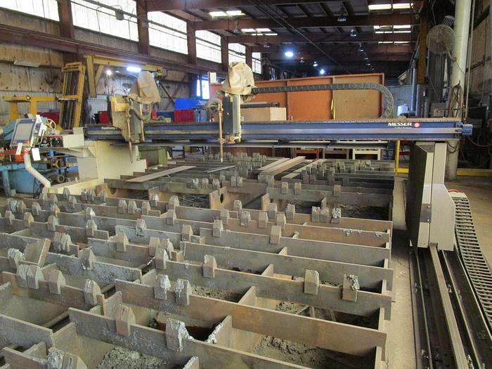 Used 2015 Messer Plate Master II 150" x 50' CNC Cutting Table for Sale in Mount Carmel,
