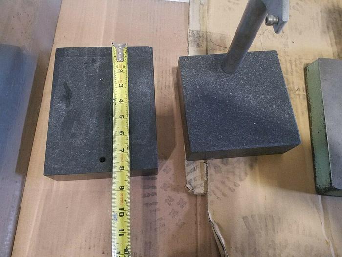 Used THREE Granite Gage Gauge Stands with Columns ONE PRICE!!