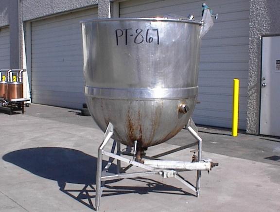 Used 500 GALLON KETTLE TANK.  LEE METAL SERIAL 261L