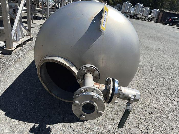 Used Tank, 425 Gallon, Stainless Steel, 55 PSI, DT/DB, Morfab #S744613