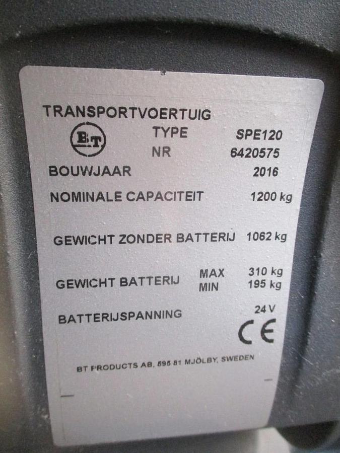 Refurbished 2016 BT SPE120 - 2371