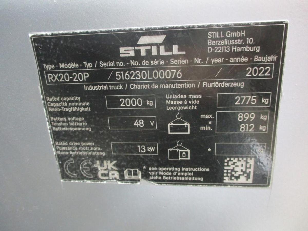 Refurbished 2022 STILL RX20-20P - 7678