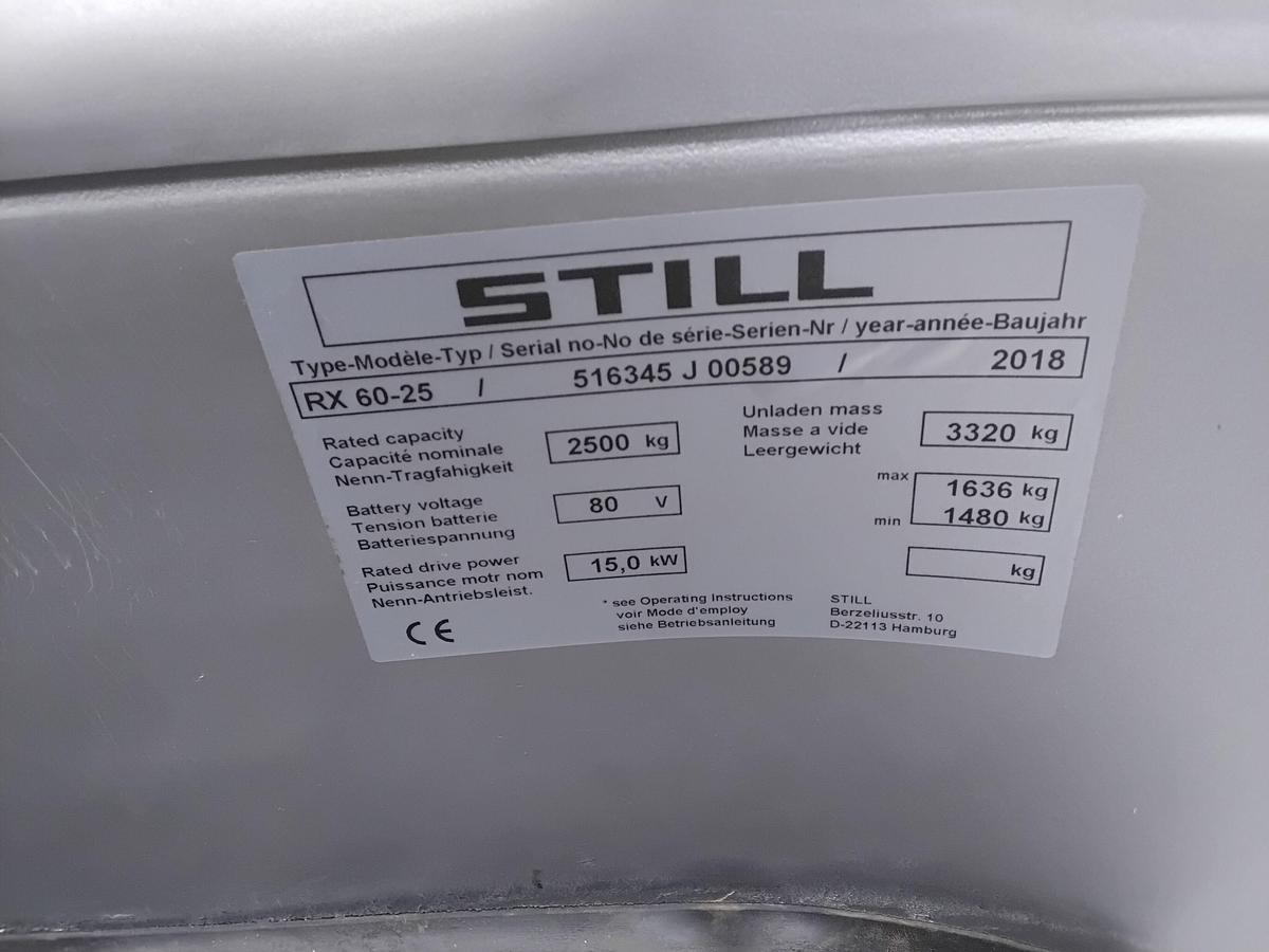 Refurbished 2018 STILL RX 60-25 - 3204