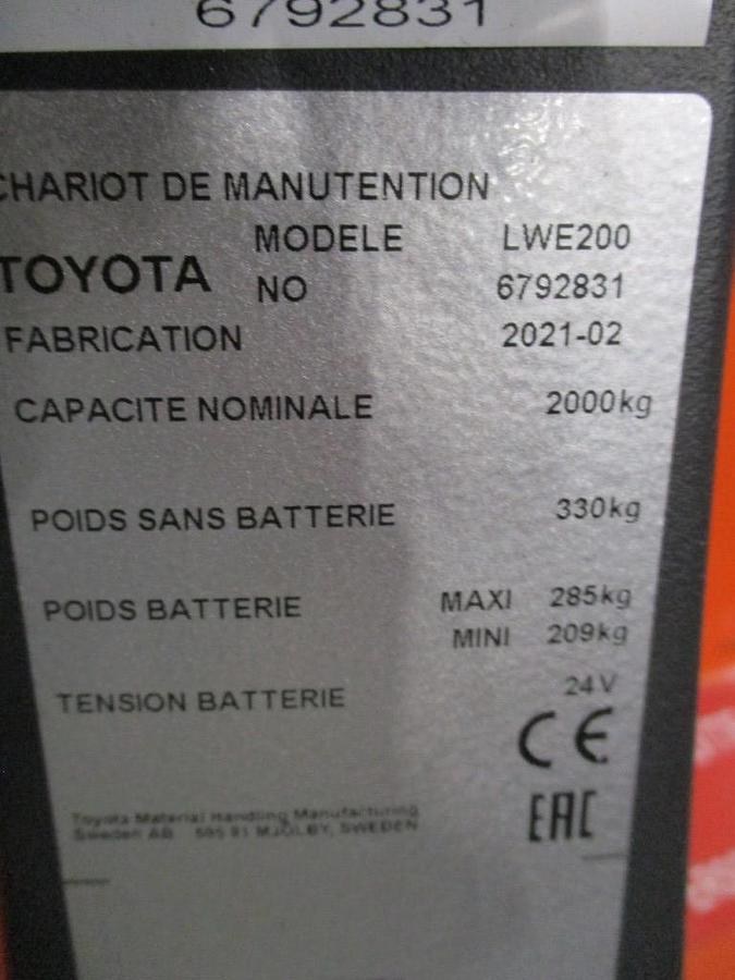Refurbished 2021 TOYOTA LWE200 - 578