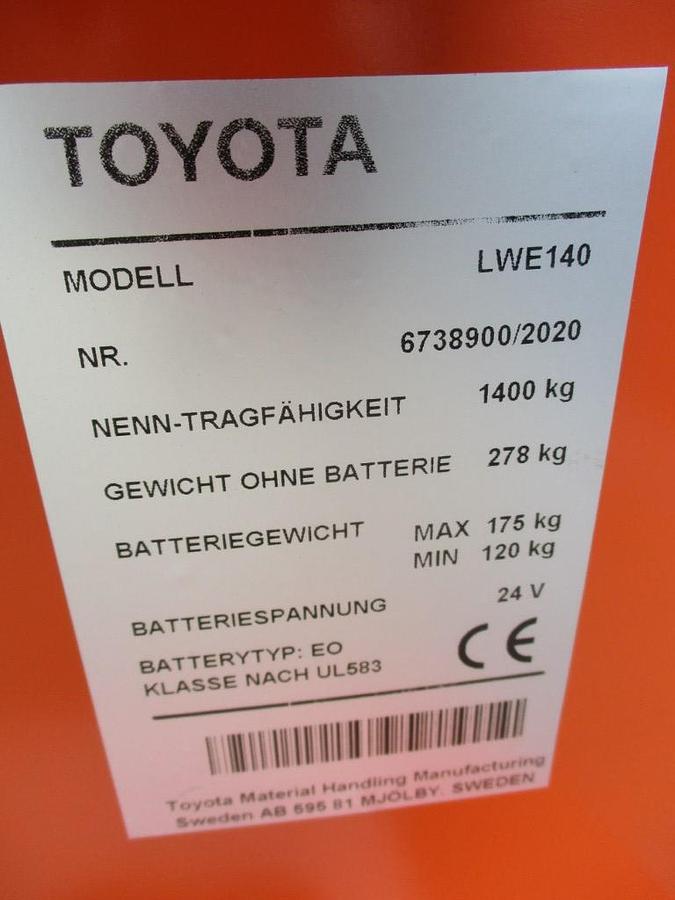 Refurbished 2020 TOYOTA LWE140 - 379