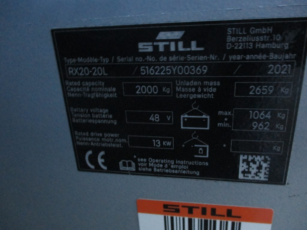 Refurbished 2021 STILL RX20-20L - 11030