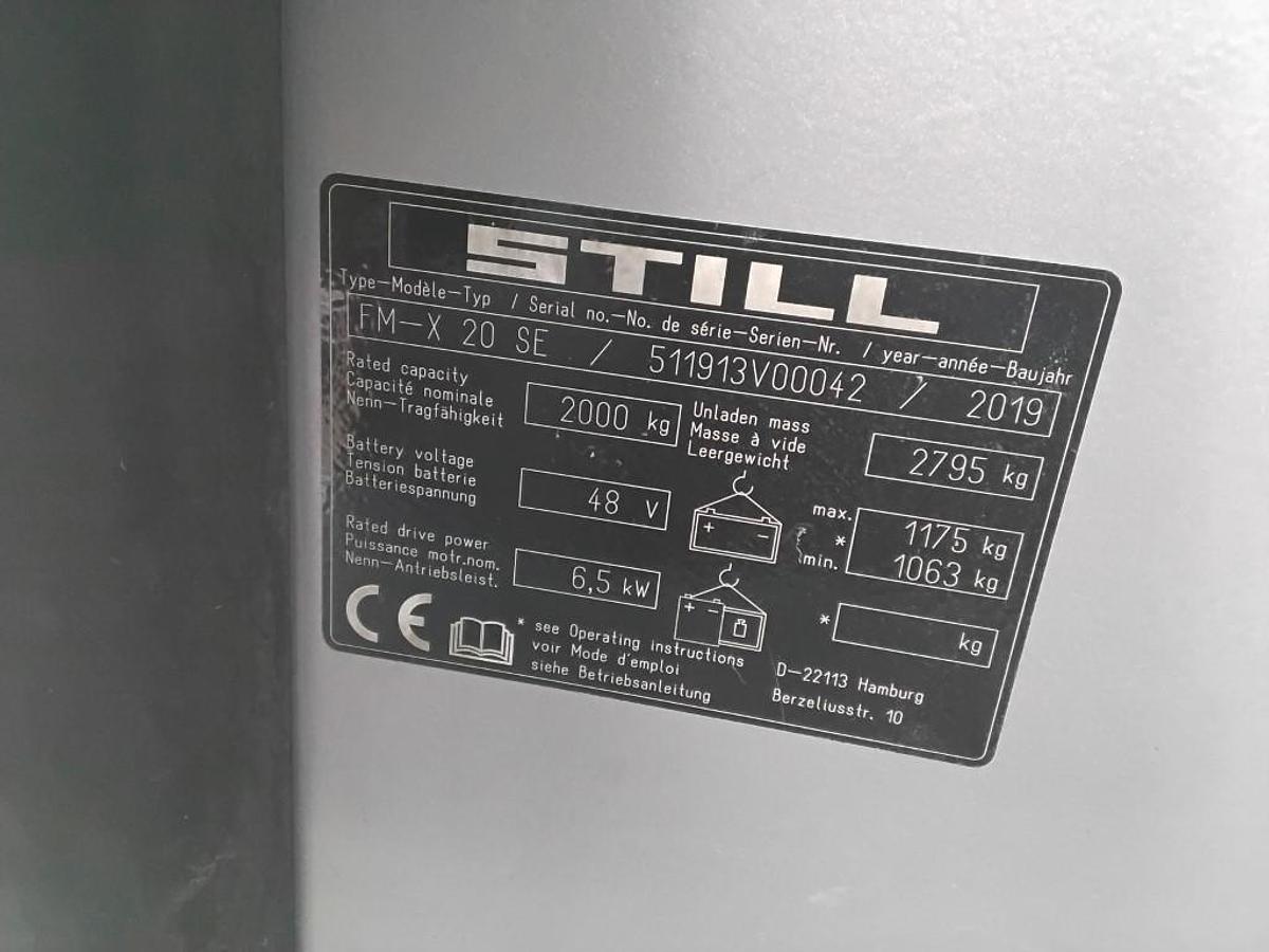 Refurbished 2019 STILL FM-X20SE - 3607