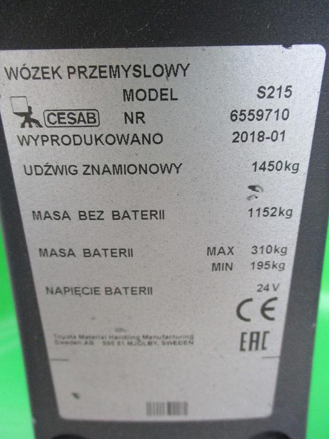 Refurbished 2018 CESAB S212 triplex - 2135