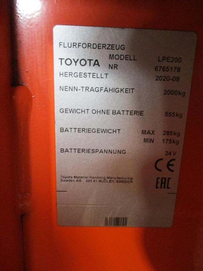 Refurbished 2020 TOYOTA LPE200 - 2458