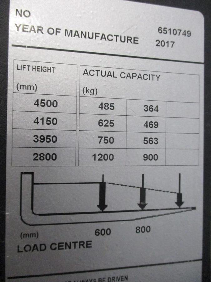 Refurbished 2017 TOYOTA SWE120XR triplex - 1016