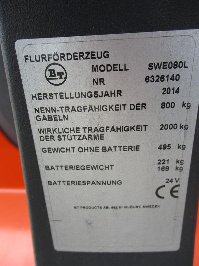 Refurbished 2014 BT SWE 080L - 571