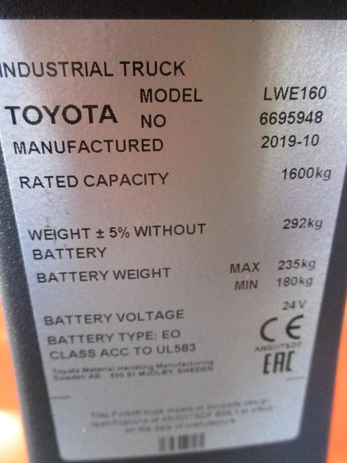 Refurbished 2019 TOYOTA LWE160 - 739