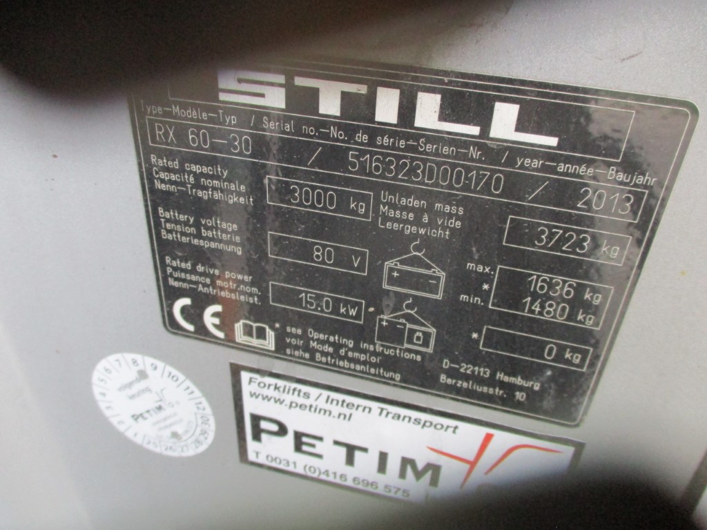 Refurbished 2013 STILL RX60-30 - 13475