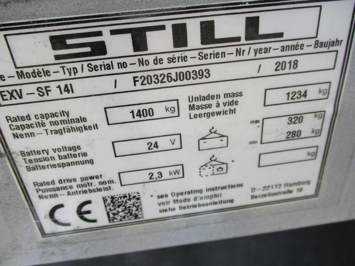 Refurbished 2018 STILL EXV-SF14i - 5410