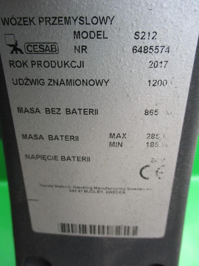 Refurbished 2017 CESAB S212 - 264