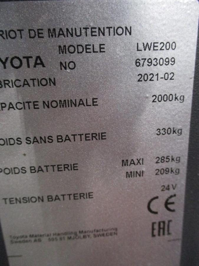 Refurbished 2021 TOYOTA LWE200 - 606