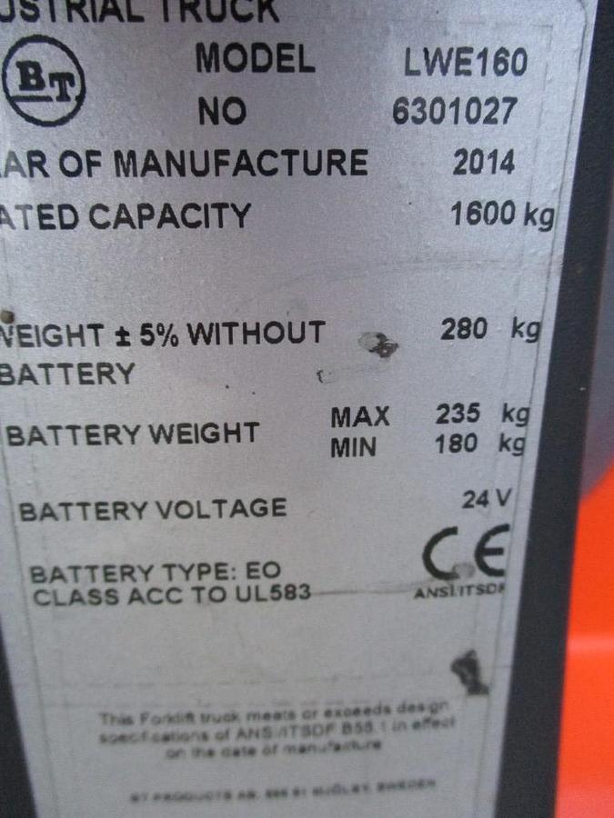 Refurbished 2014 BT LWE160