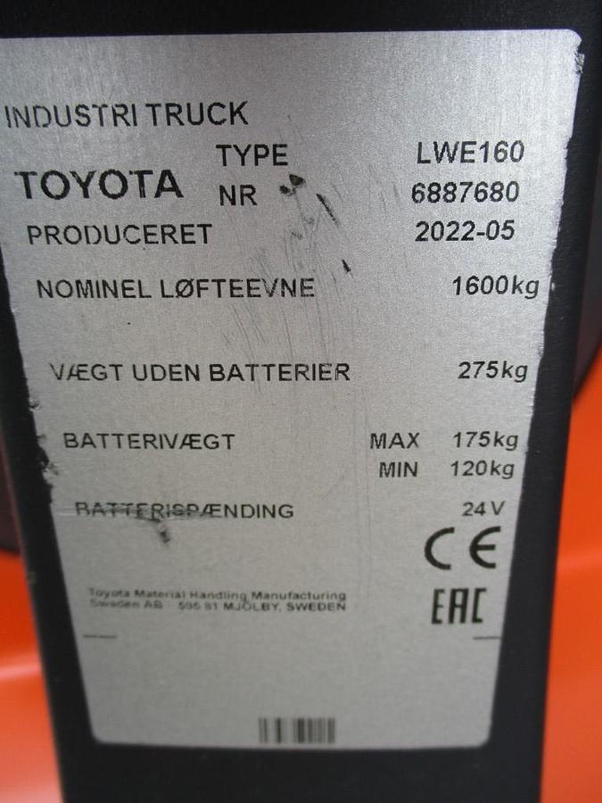 Refurbished 2022 TOYOTA LWE160 - 733