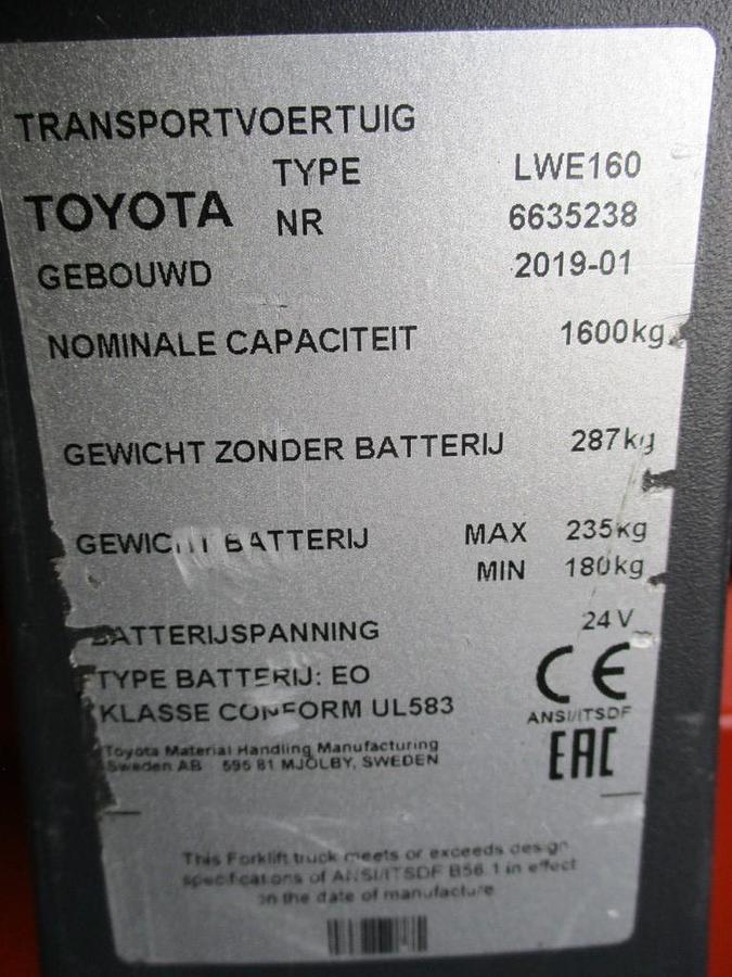 Refurbished 2019 TOYOTA LWE160 - 830