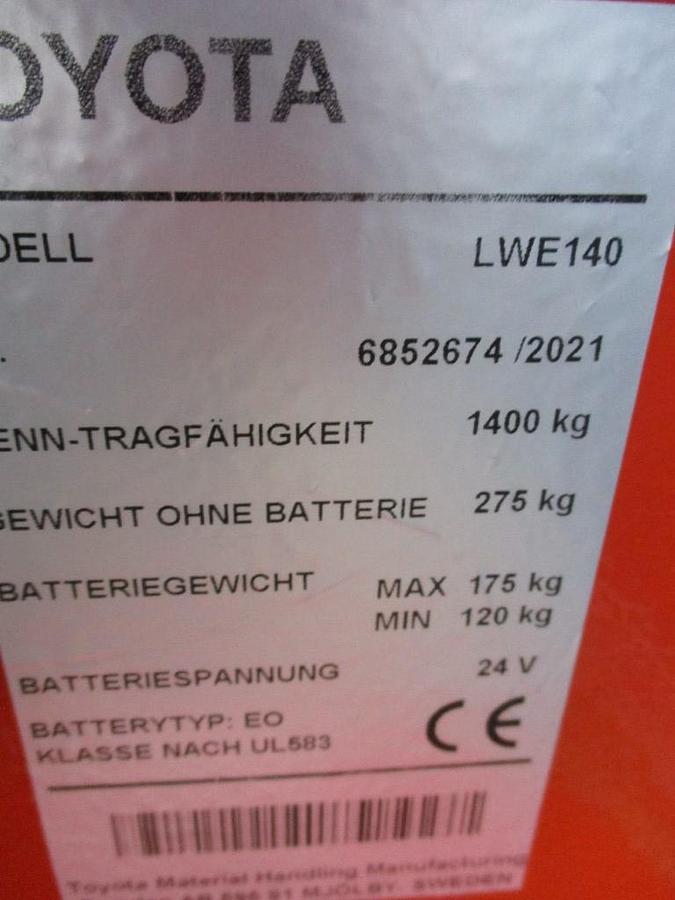 Refurbished 2021 TOYOTA LWE140 - 651