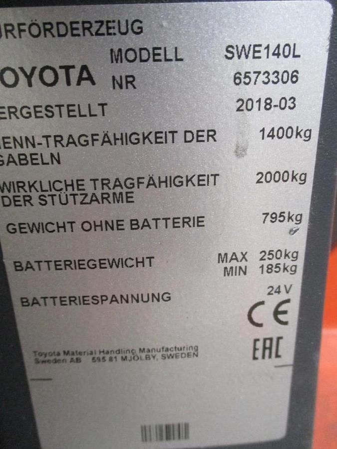Refurbished 2018 TOYOTA SWE140L - 597
