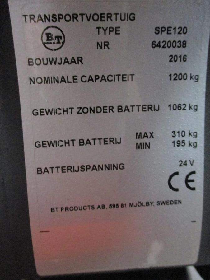 Refurbished 2016 TOYOTA SPE120 triplex - 2414