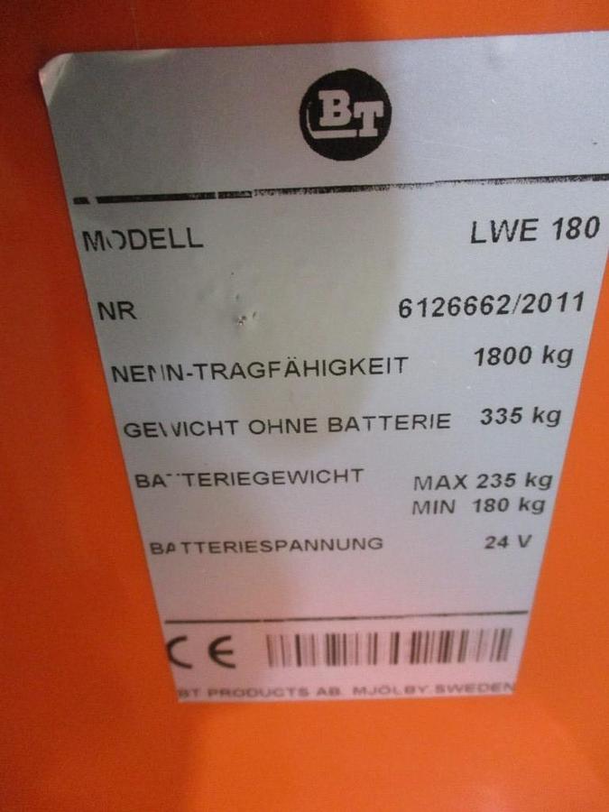 Refurbished 2011 BT LWE 180 - 1360