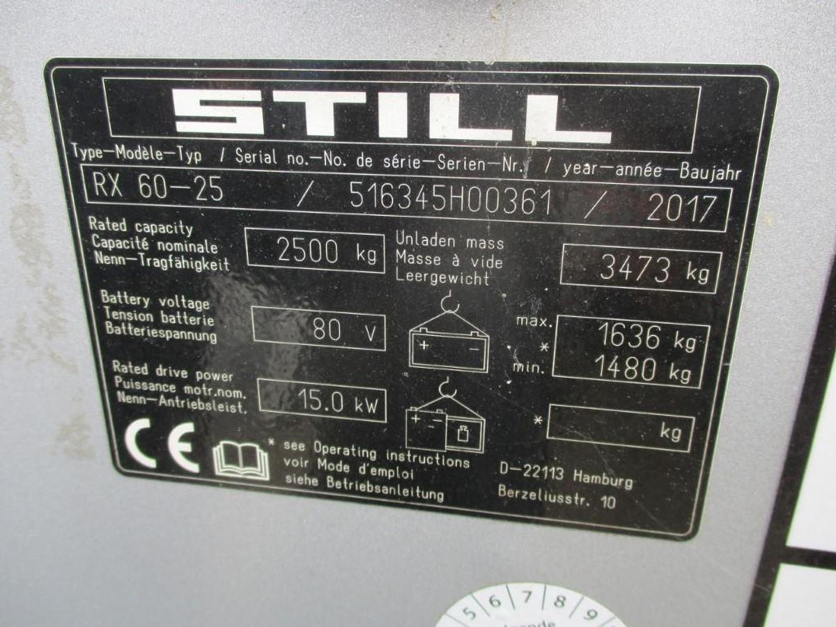 Refurbished 2017 STILL RX60-25 - 13435