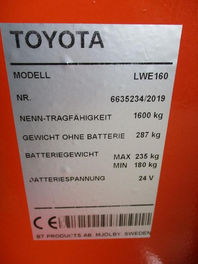 Refurbished 2019 TOYOTA LWE160 - 873