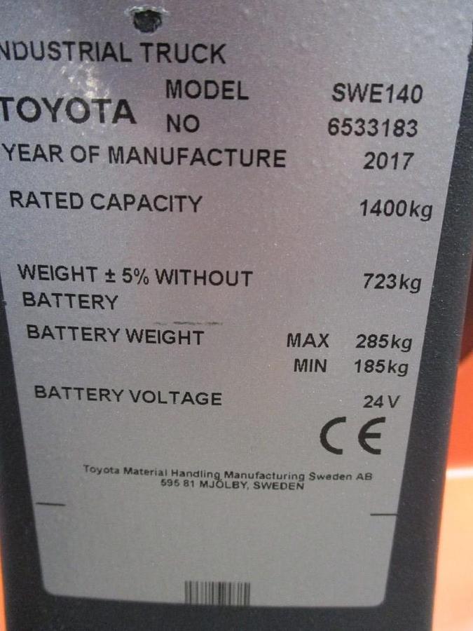 Refurbished 2017 TOYOTA SWE140 - 784