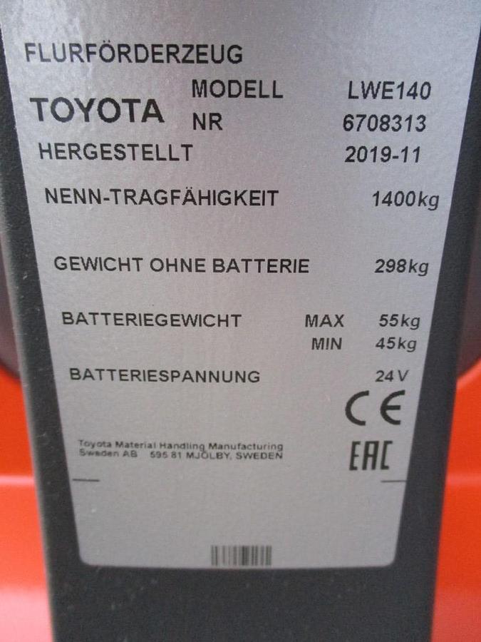 Refurbished 2019 TOYOTA LWE140 - 651