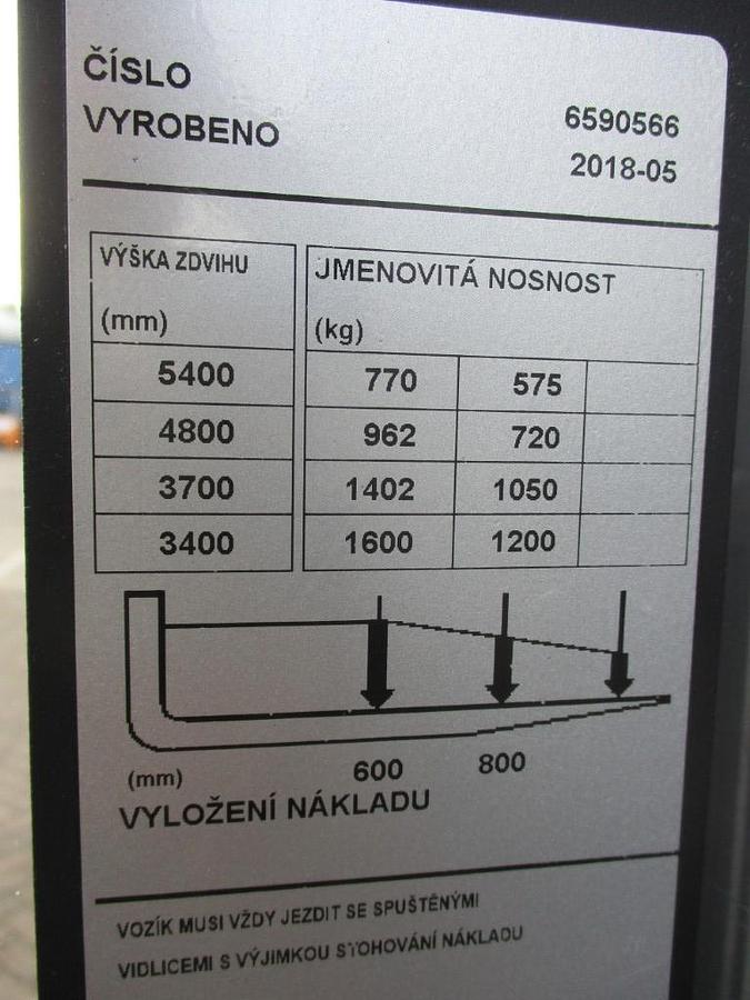 Refurbished 2018 TOYOTA SWE160 triplex - 2080