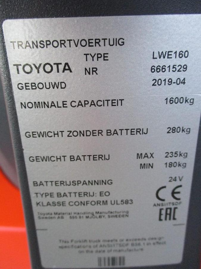 Refurbished 2019 TOYOTA LWE160