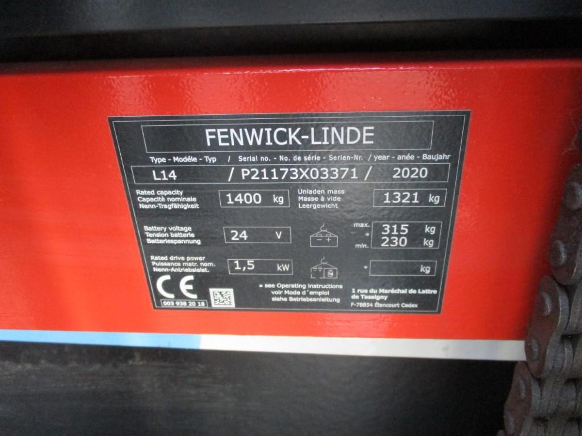 Refurbished 2020 Linde L14 - 2341