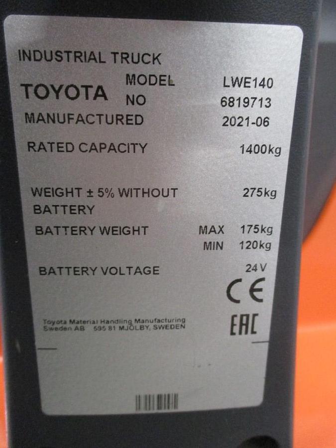 Refurbished 2021 TOYOTA LWE140 - 778
