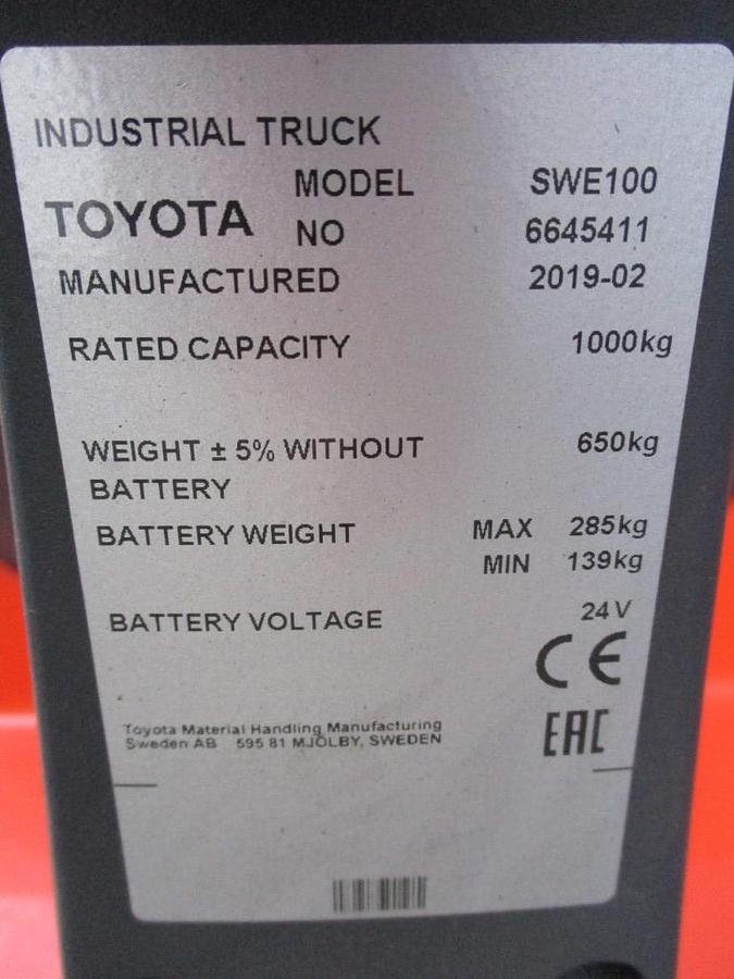 Refurbished 2019 TOYOTA SWE100 - 18