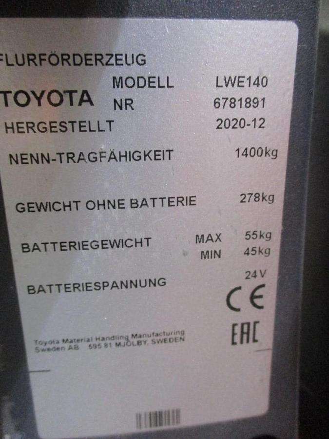 Refurbished 2020 TOYOTA LWE140 - 791