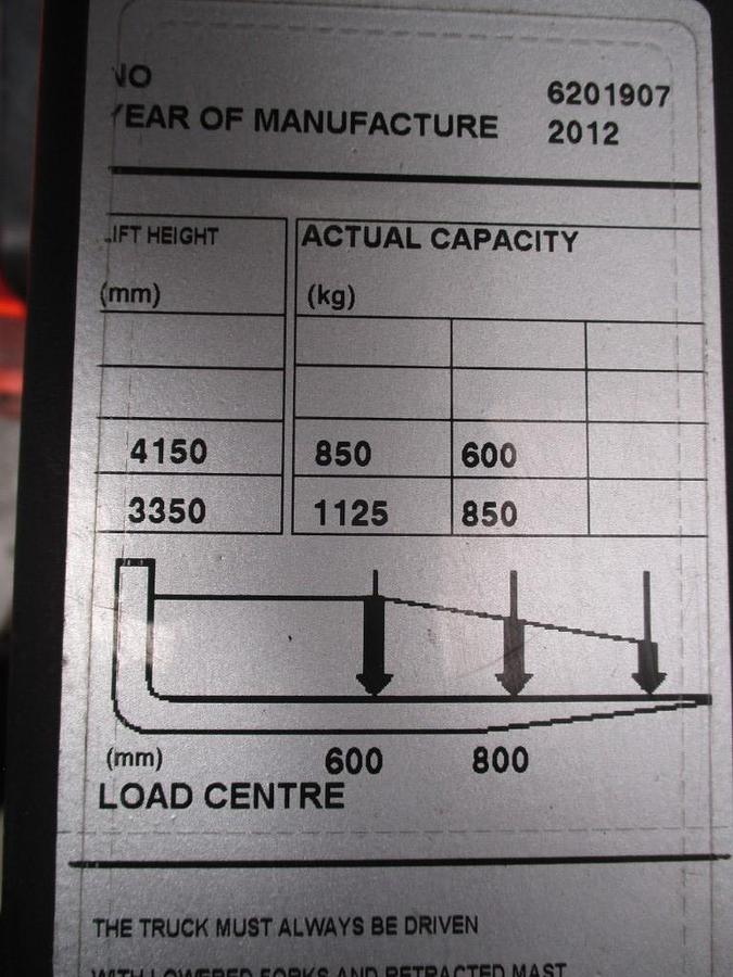 Refurbished 2012 BT TOYOTA RWE120 - 3005